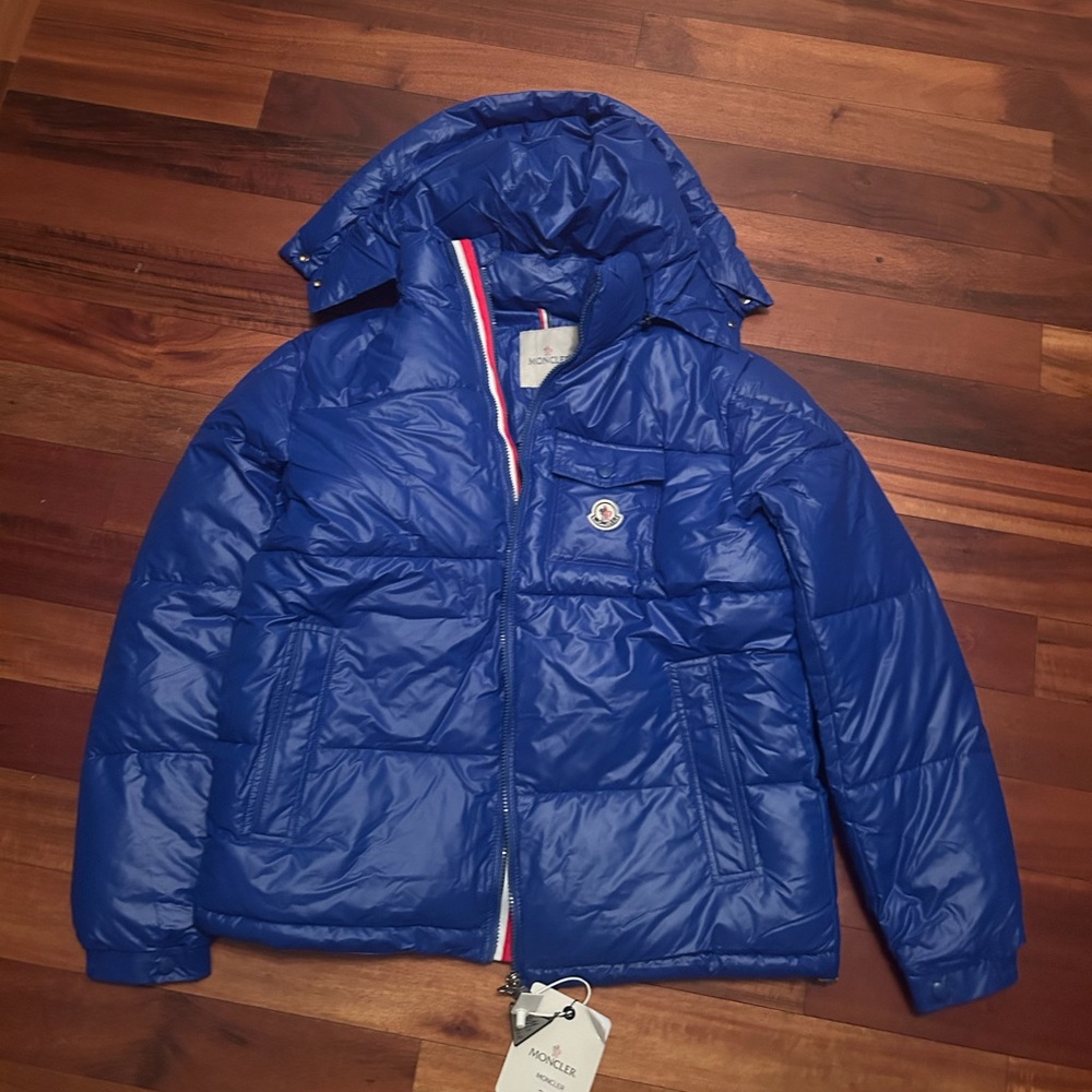 Moncler Mens Maya Quilted Hooded Down Jacket.